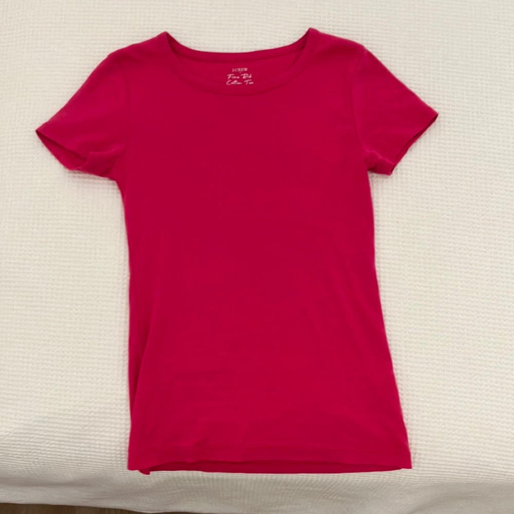 Hot pink J. Crew top